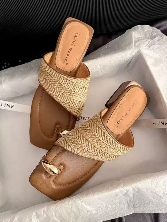 Outerwear half slippers