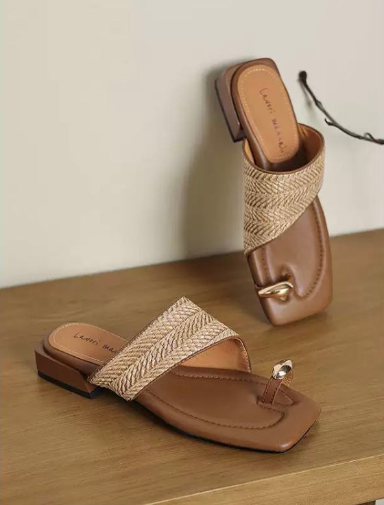 Outerwear half slippers