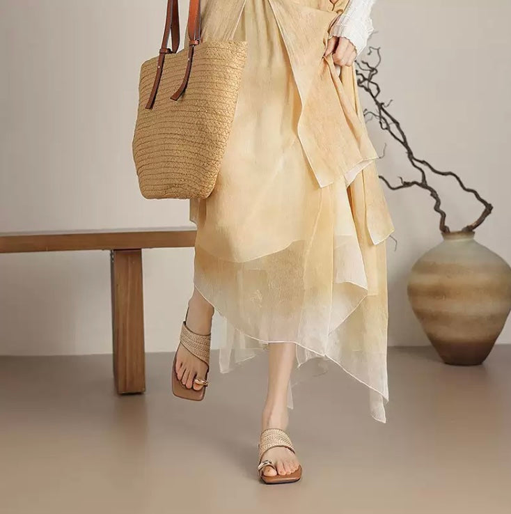 Outerwear half slippers